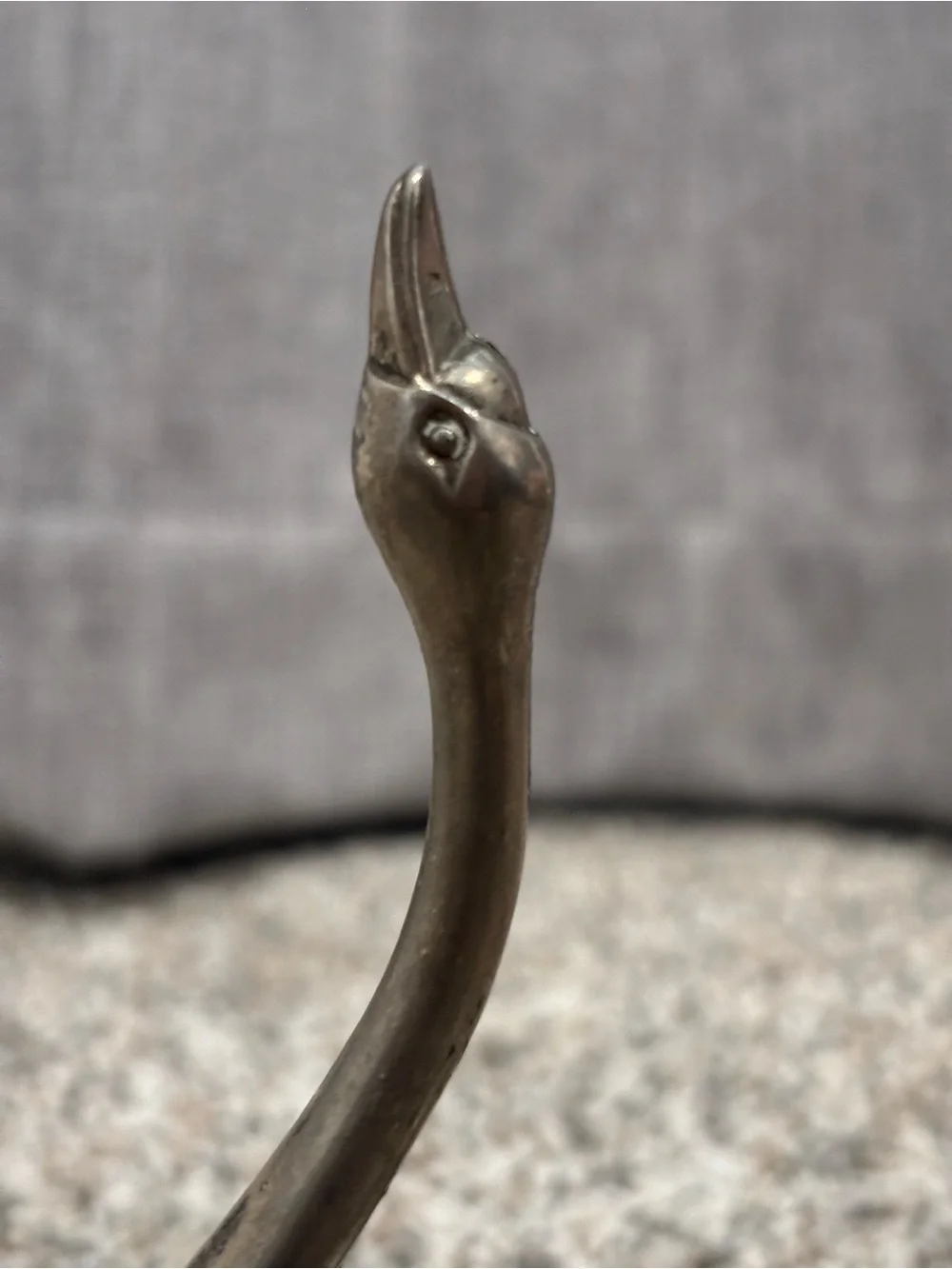 Vintage 1970s Silver-Plated Swan Ring Holder Jewelry Dish Vanity Decor